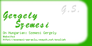 gergely szemesi business card